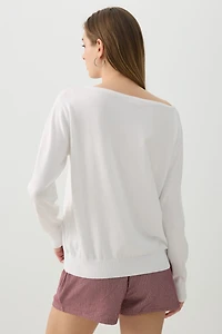 Chandail à épaules dénudées