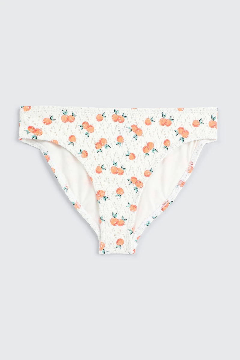 Ardene Kids Crochet Bikini Bottom in Orange | Size | Polyester/Spandex/Elastane