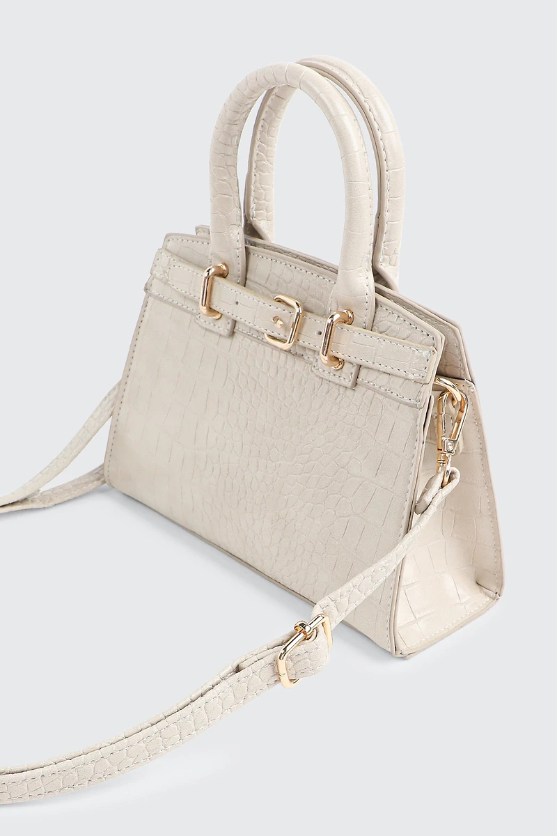 Sac fourre-tout embossé croco