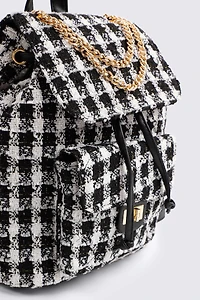 Petit sac à dos à détail de chaîne