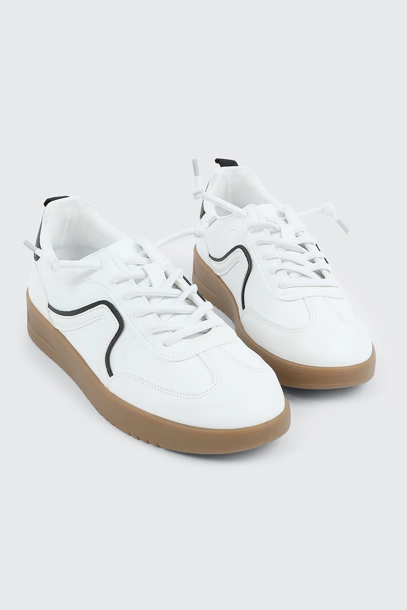 Espadrilles à détails contrastés