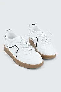 Espadrilles à détails contrastés