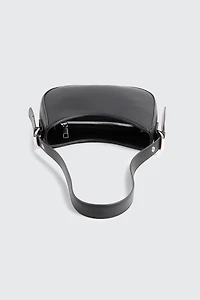 Sac baguette en faux cuir à ganse ajustable