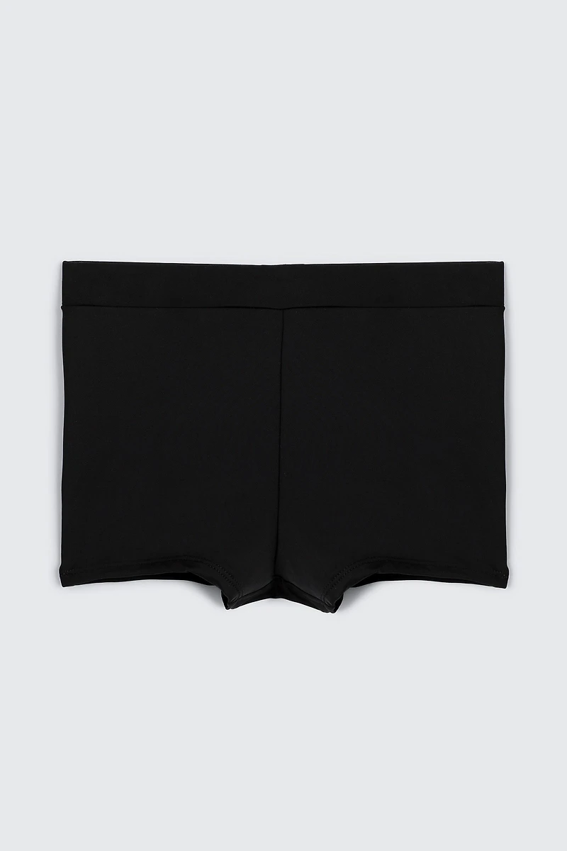Ardene Kids Swim Shorts in Black | Size | Polyester/Nylon/Elastane | Microfiber