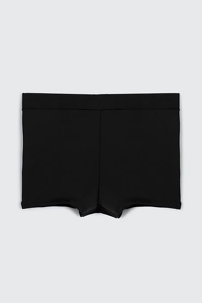 Ardene Kids Swim Shorts in Black | Size | Polyester/Nylon/Elastane | Microfiber