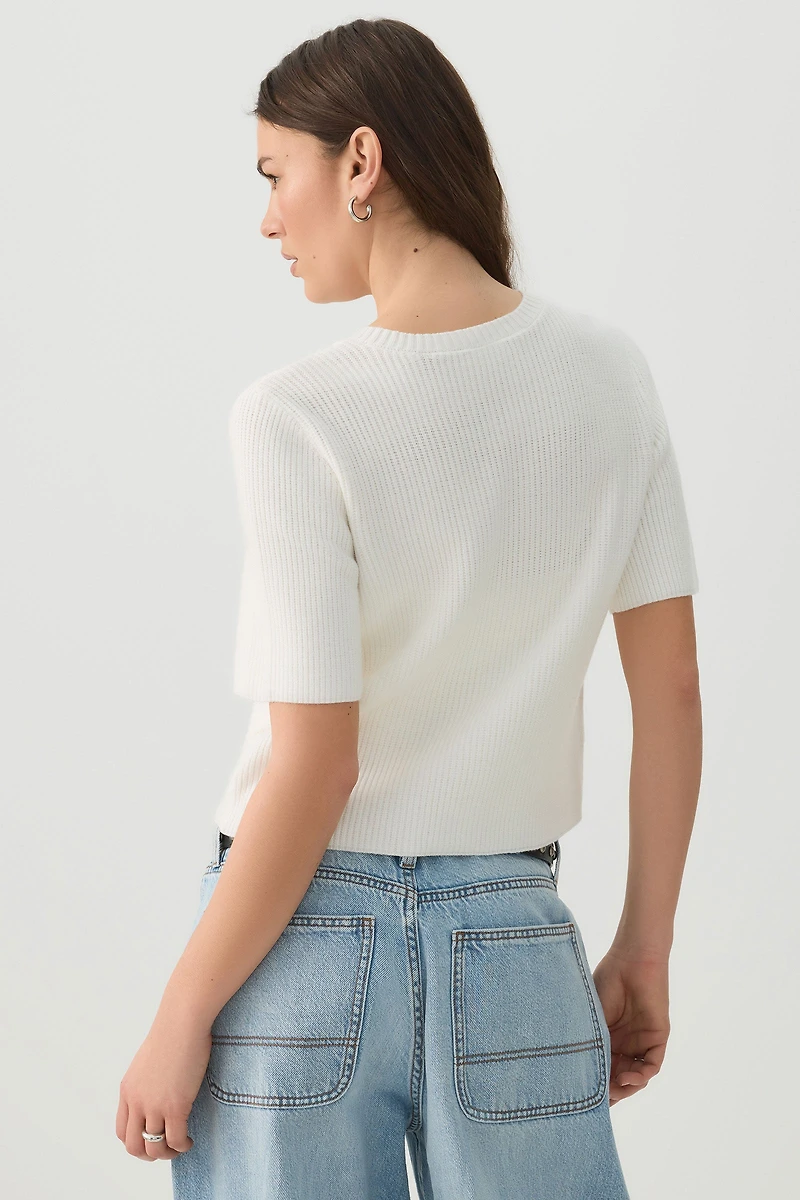 Cardigan à manches courtes