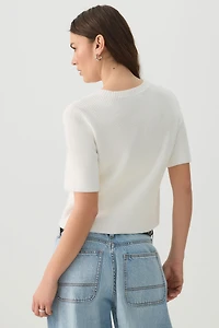 Cardigan à manches courtes