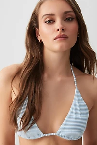 Haut de maillot triangle rayé