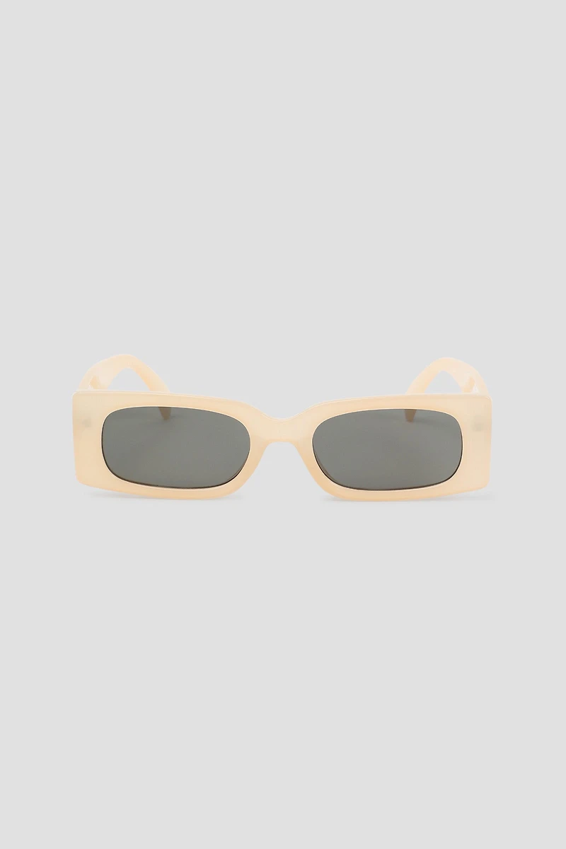 Ardene Beige Rectangular Sunglasses