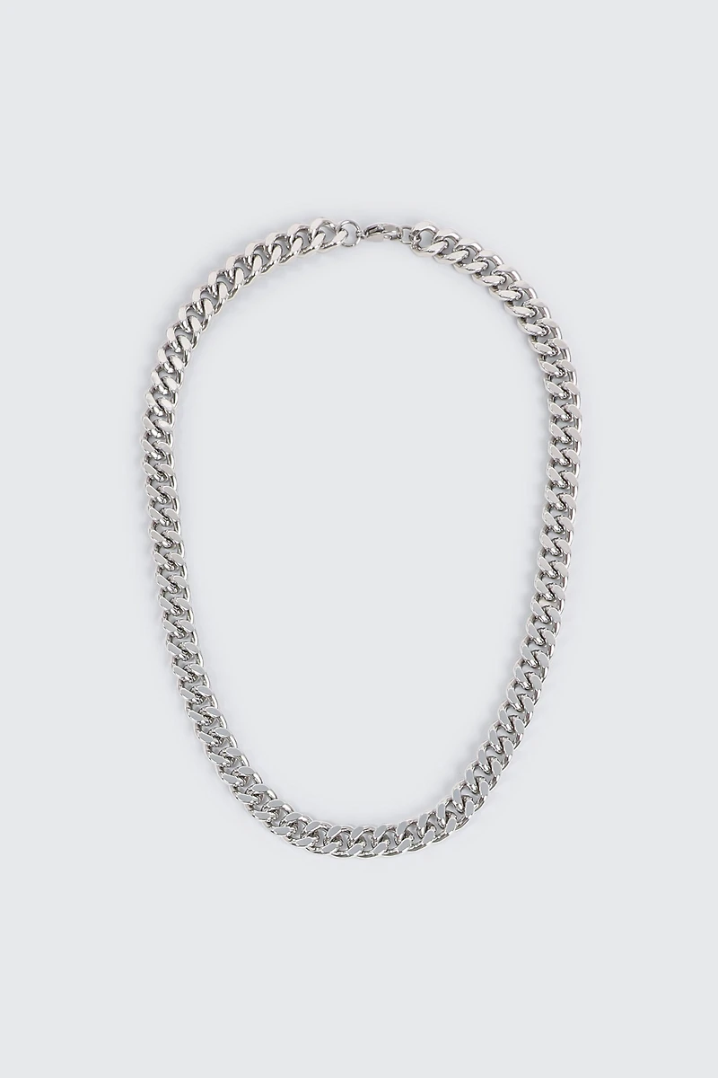 Ardene Man Stainless Steel Chunky Chain Necklace For Men in Silver