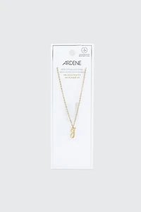 Collier initiale J en acier inoxydable plaqué or 14K