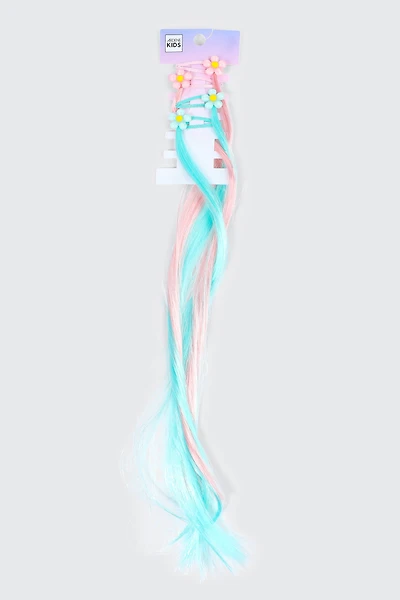 Lot de 4 mèches de cheveux artificiels