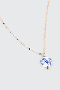 Collier à pendentif fleuri