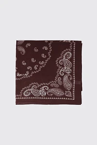 Foulard carré à motif cachemire