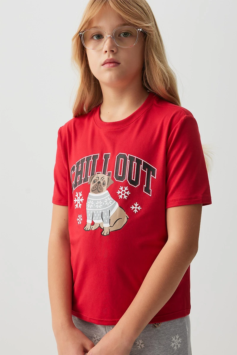 Ardene Kids HUSHKNIT PJ Top in | Size | Polyester/Spandex | Eco-Conscious