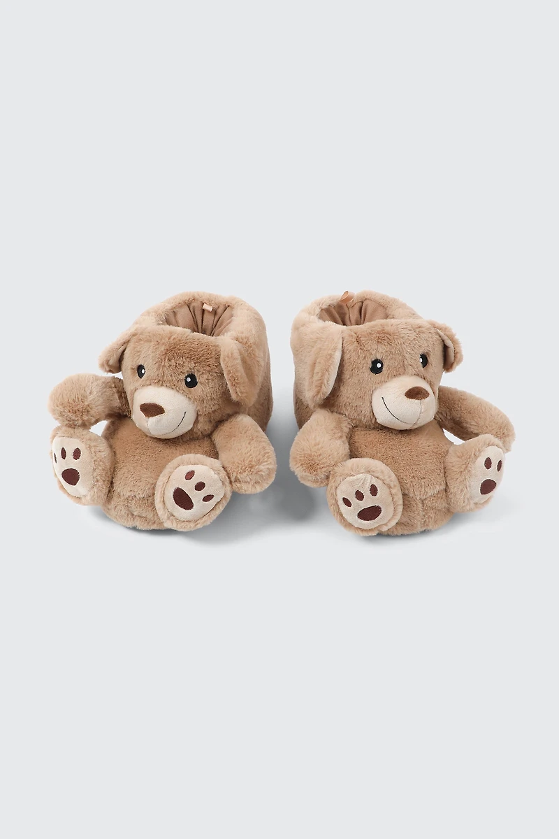 Pantoufles oursons en peluche