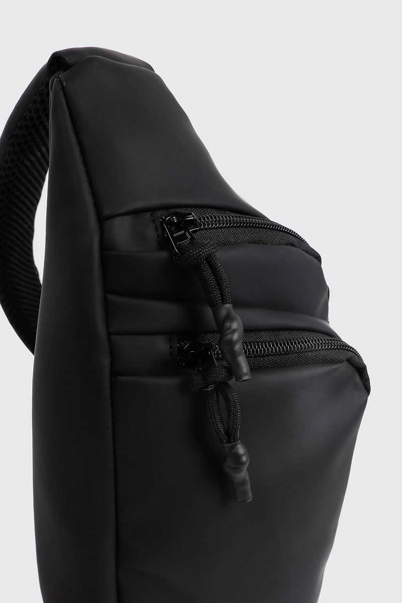 Sac à dos à bretelle unique noir