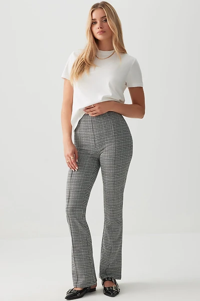Ardene Flare Pintuck Leggings | Size | Polyester/Elastane/Viscose