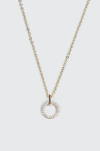 Collier cercle plaqué or 14K