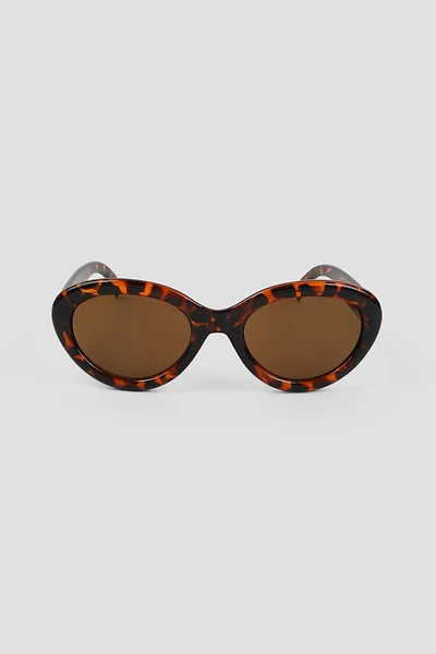 Ardene Tortoiseshell Cat Eye Sunglasses in Brown