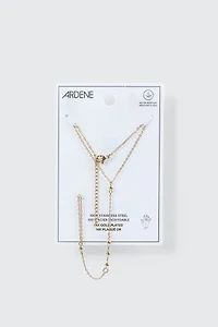 Chaîne de main plaquée or 14K