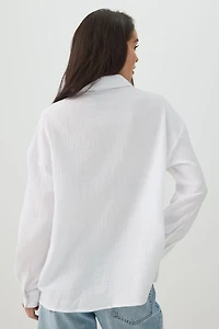 Chemise boutonnée en gaze