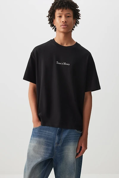 Ardene Man Graphic Boxy T-Shirt For Men in | Size | 100% Cotton