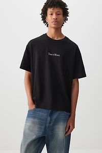 Ardene Man Graphic Boxy T-Shirt For Men in | Size | 100% Cotton