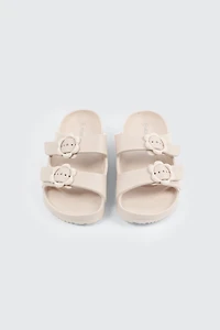 Sandales à glissière deux brides