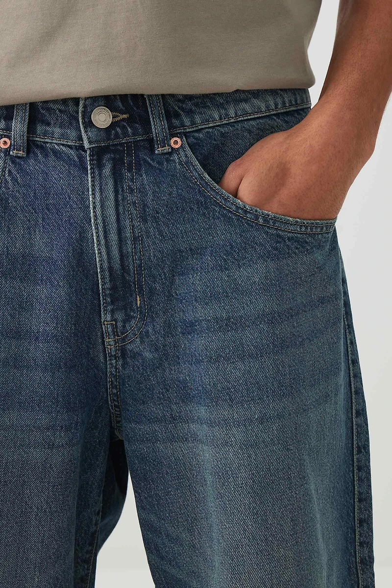 Short ample en denim