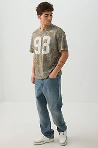 T-shirt sport carré en maille