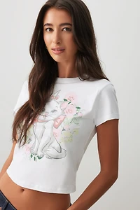 T-shirt court et ajusté Marie