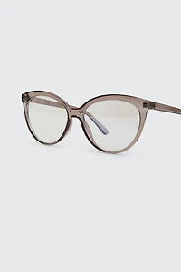 Lunettes œil de chat anti-lumière bleue