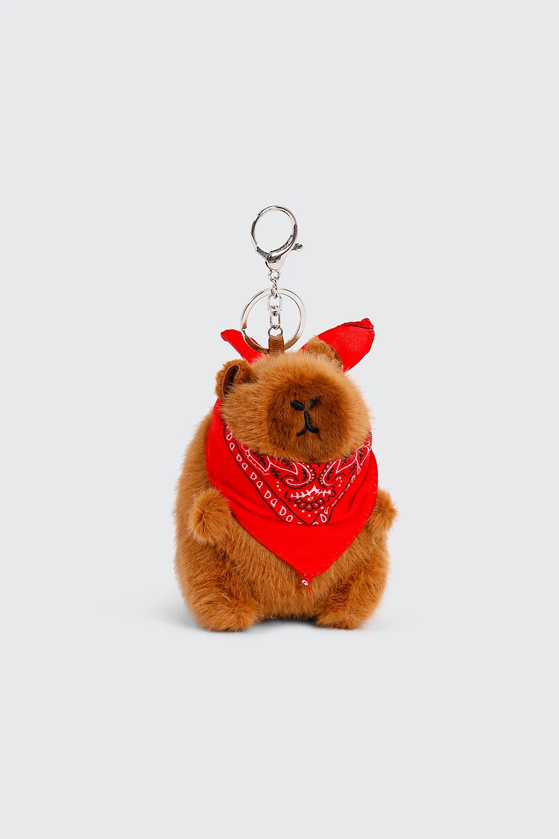 Ardene Plushie Capybara Charm in Brown