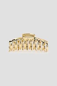 Ardene Metallic Hair Claw in Gold
