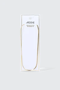 Chaîne plate plaquée or 14K