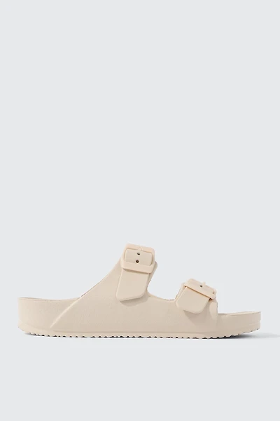 Ardene Two-Strap Sandals in Beige | Size 9 | Eco-Conscious