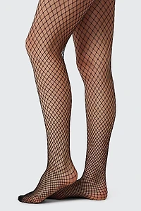 Ardene Hole Fishnet Tights in | Size 28 | Nylon/Spandex