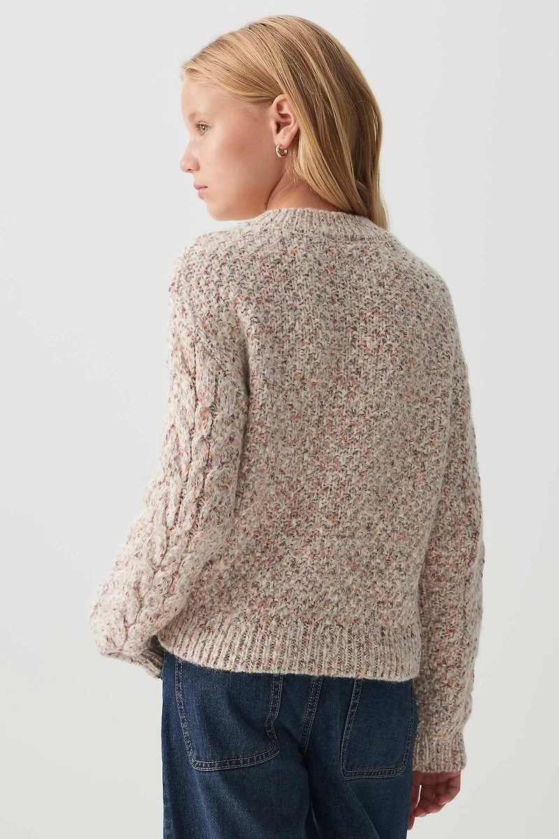 Chandail en tricot torsadé