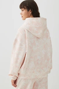 Chandail à capuchon camouflage rose