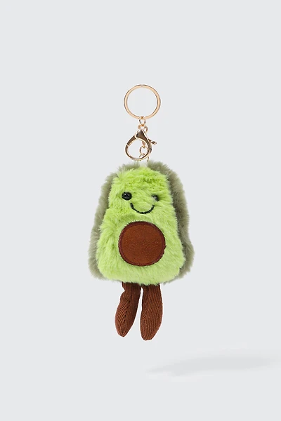 Ardene Plushie Avocado Bag Charm in Medium Green