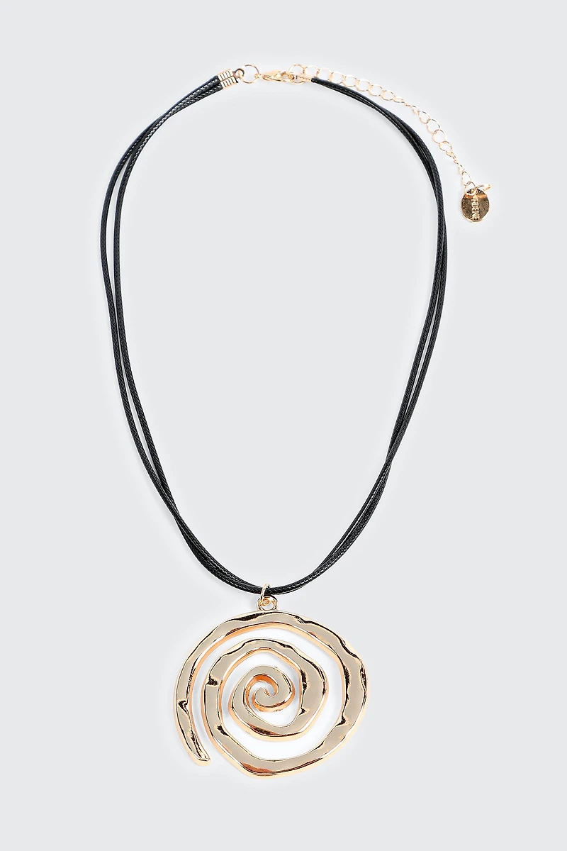 Collier à pendentif tourbillon