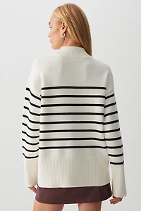 Chandail à col montant ray