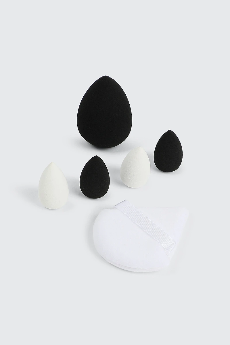 Ardene 6-Pack Makeup Applicators in Black