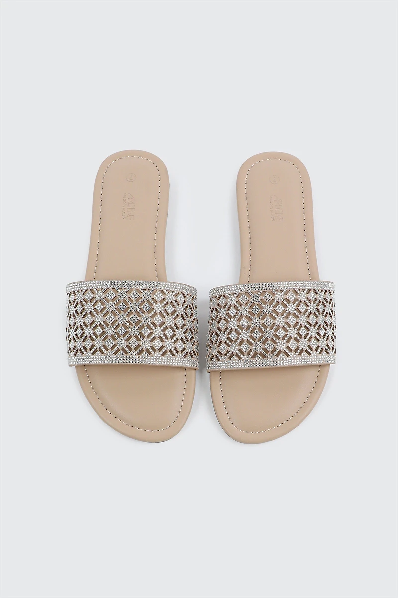 Sandales plates à motif découpé