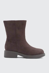Ardene Faux Suede Mid Calf Boots in Brown | Size