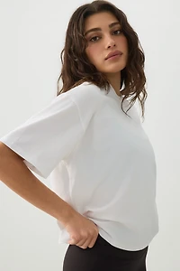 Ardene camactive Boxy T-Shirt in White | Size | Cotton/Elastane