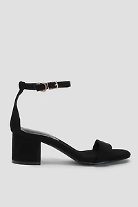 Sandales à talon bloc moyen