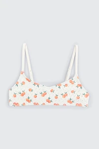 Ardene Kids Crochet Bikini Top in Orange | Size | Polyester/Spandex/Elastane