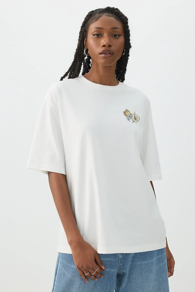 T-shirt ample graphique